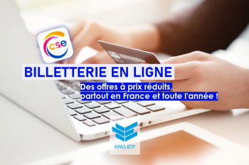 La billetterie en ligne Espace CSE