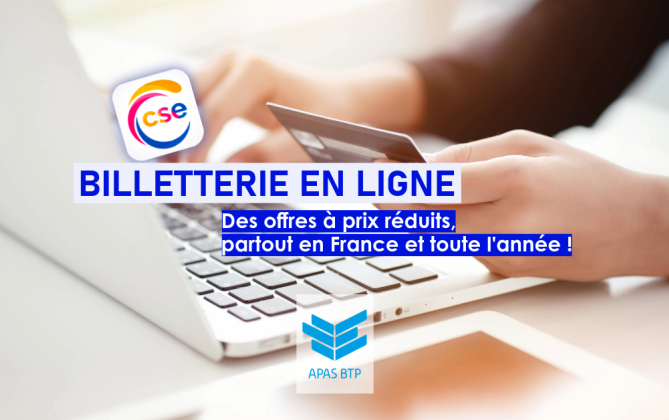 La billetterie en ligne Espace CSE