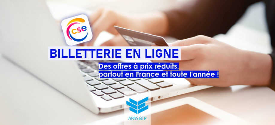 La billetterie en ligne Espace CSE